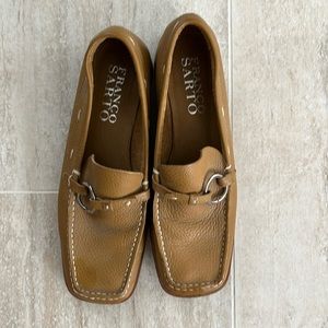Franco sarto tan leather loafer size 8